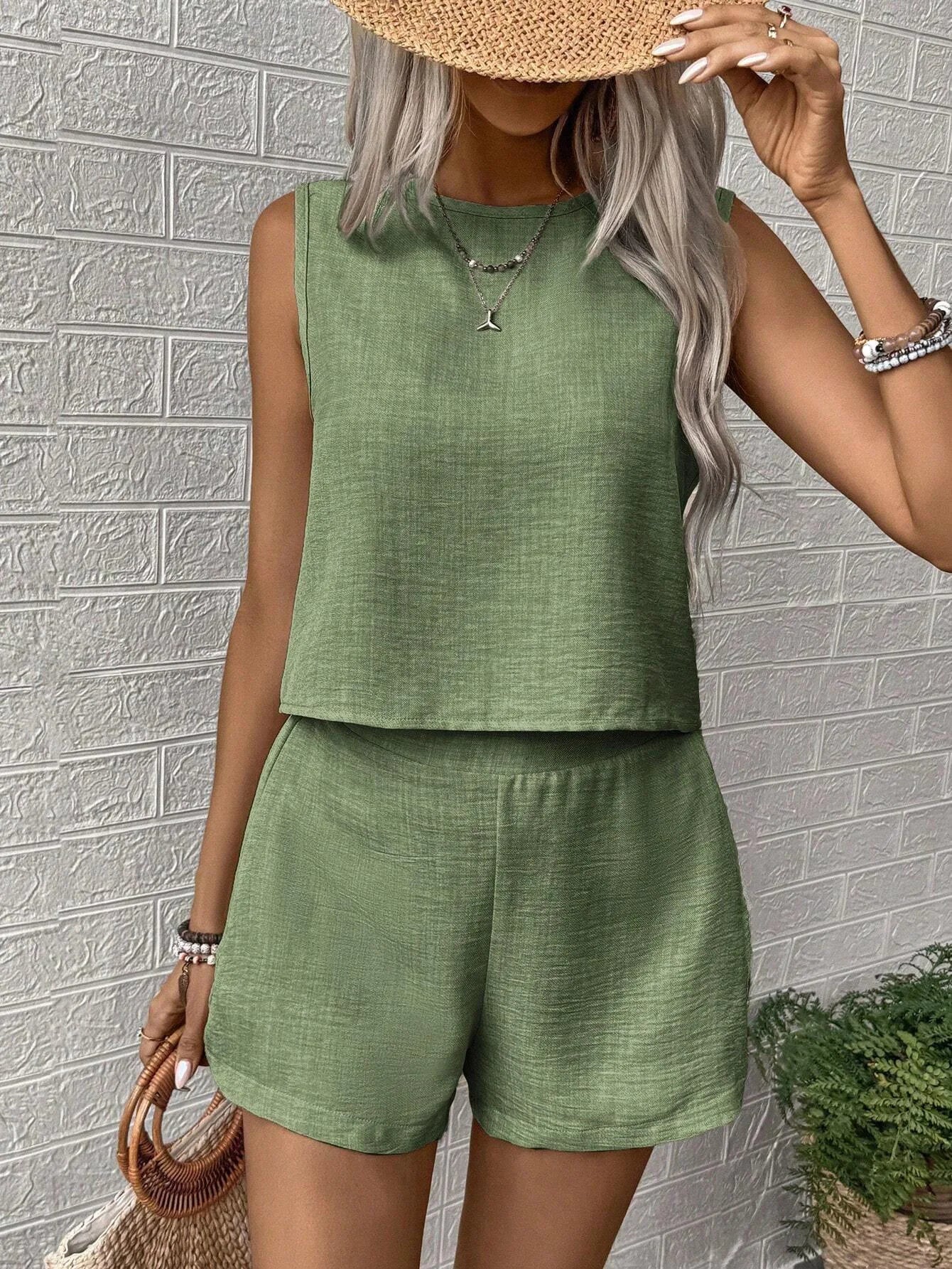 Conjunto sin mangas Olivia