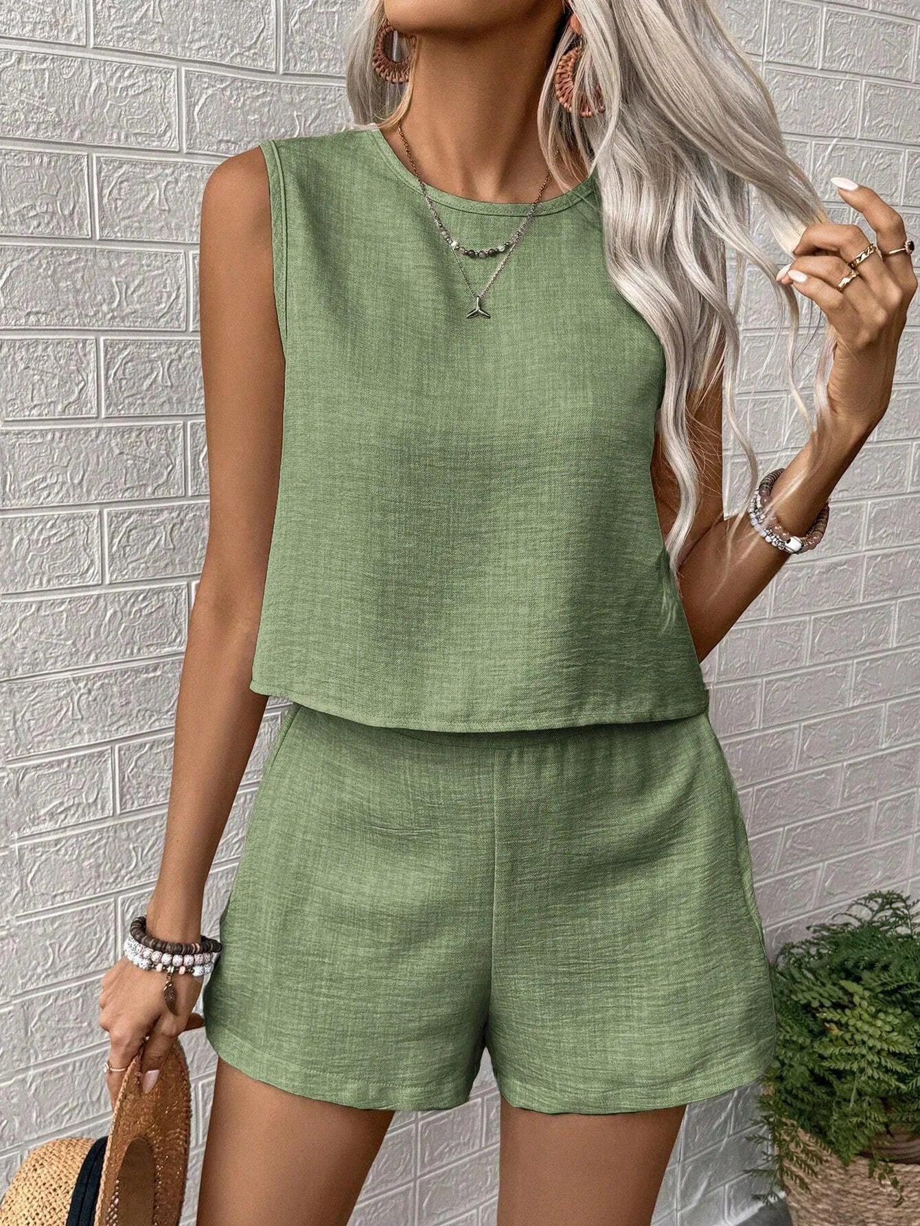 Conjunto sin mangas Olivia